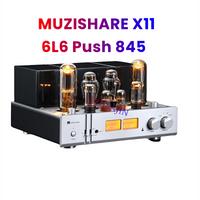 NEW 28W*2 MUZISHARE X11 6L6 Push 845 Class A Vacuum Tube Power Amplifier HIFI Power Amplifier 6SL7*2, 6L6EH *2, 274B*2,845*2