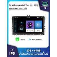 9" Screen Android Car Multimedia 2Din Radio for VW Volkswagen Golf Plus 2004-2013 Tiguan 1 NF 2006-2016 Carplay Stereo Head Unit