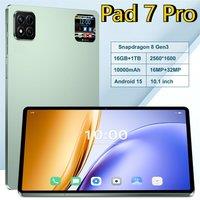New Original Pad 7 Pro Tablets 10.1inch Screen Global Version Android 15 Tab 5G Dual Sim 10000mAh WIFI Children's Kids Tablet PC
