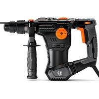 DOVAMAN 12.5 Amp 1-9/16 in SDS-Plus Rotary Hammer Drill Including Chisels and Drill Bits Corded