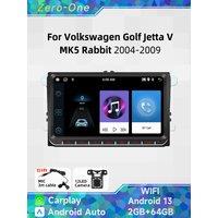 Car Multimedia Radio for VW Volkswagen Golf Jetta 5 V MK5 Rabbit 2004-2009 2Din 9" Stereo Wireless Carplay Android Head Unit GPS