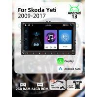 BT WIFI 9 Screen Stereo Wireless Carplay Android Auto Android Car Multimedia 2Din Radio for Skoda Yeti 2009-2017 Head Unit GPS