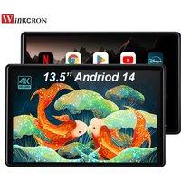 2025 Best 13.5 IPS Car Headrest Monitor Android 14 WIFI Tablet PC Video Player 2G+32GB ROM BT FM Miracast 1080P HDMI Mirroring