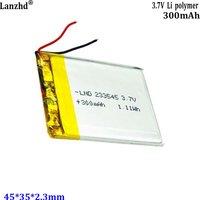 3.7V rechargeable lithium battery 233545 300mAh For ultra-thin suitable electronic blood pressure monitor mobile arm type