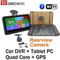 7 inch Car GPS Navigation RearView Camera Andoird Tablet PC DVR Dash Cam Video Recorder WIFI 1080P 8GB Truck Vehicle GPS