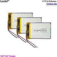 3.7V Lithium Battery Li-polymer Lipo Bateries For Remote Control Headphone Mini Camera LED Light 500mAh 303450