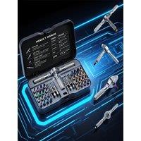 DGEV 40in1 magnetic ratchet screwdriver set Detachable T - handle magneticizer Fix furniture, electronics & glasses