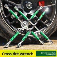 New Labor-saving Universal Chrome Vanadium Steel Extended High Hardness Car Maintenance and Disassembly Tool Cross Tire Wrench