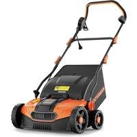 DOVAMAN 2-in-1 Electric Lawn Scarifier & Aerator, 1500W, 40cm Width, 45L Bag