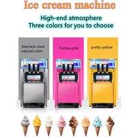 Desktop Ice Cream Machine Commercial Low Power Soft Ice Cream Machine Small Three Color Ice Cream Machine