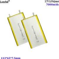 3.7V polymer lithium battery 7565113 rechargeable battery For Bluetooth speaker 3C digital power bank battery 7000mAh