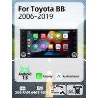 Carplay Android Auto Android Car Multimedia 2Din Car Radio for Toyota BB 2006-2019 7 Stereo Head Unit GPS Navigation Autoradio