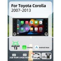 Carplay Android Auto Android Car Multimedia 2Din Car Radio for Toyota Corolla 2007-2013 7 Screen Stereo Head Unit GPS BT WIFI