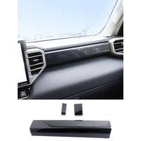 Carbon Fiber Interior Center Console Strips Trims Moulding For Toyota Tundra Sequoia 2022 2023 2024 2025