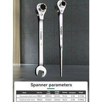 DGEV Ratchet Podger Spanner Wrench Quick Release Podger Bar Black Double Ended Socket Ratcheting Podger Scaffold Spud Wrench