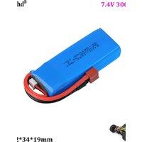 2S 7.4V polymer battery pack For Weili 144001 124017/018 remote control car 12428 model aircraft 3800mAh lithium battery