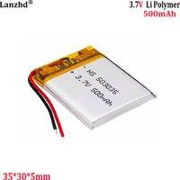 3.7V polymer lithium battery 503035 For dashcam wireless Bluetooth speaker speaker, rechargeable 500mAh