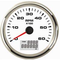Marine / Cars Tachometers Gauges Modification 0-6000RPM Lcd Display Rev Counters 85mm 9-32V with 8 Kinds Backlight Color