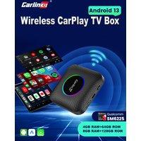 CarlinKit Wireless CarPlay TV Box Android 13 Android Auto Wireless Adapter For Netflix IPTV Auto Connect Android Phone IOS17