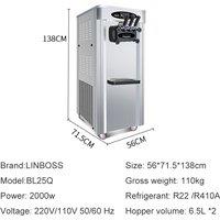 CE Certificate Ice Cream Maker Three Flavor Soft Ice Cream Machine Factory Directly Supplying Ice Cream Machine