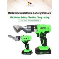 Metal Sheet Scissors Portable Cordless Rechargeable Electric Scissors Metal Cutting Scissors Electric Cutting Tool 26V 3000mAh