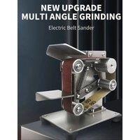 110-220V Electric Belt Sander Mini Polishing Grinding Machine Cutter Edges Sharpener Multifunctional Grinder with 10PCS Belt