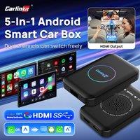 LITE S CarlinKit 5-In-1 Android TV Box Wireless CarPlay Wireless Android Auto HDMI Video Output For Netflix Spotify For OEM Cars