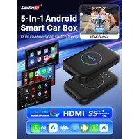 CarlinKit LITE S Android TV Box 5-In-1 Wireless CarPlay Wireless Android Auto HDMI Video Output Support Netflix IPTV For OEM Car