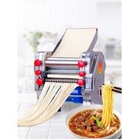 Household Small Electric Dough Press Commercial Dough Machine Stainless Steel Dumpling Wrapper Machine Noodle Maker Automatic