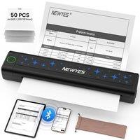 NEWYES Portable Thermal Printer Inkless Printer Wireless Connectivity Business Travel Home Education Use