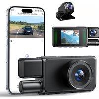 3 Channel Dash Camera FHD 1080P 360 All Sides Dashcam IR Night Vision Car DVR Car Camera Recorder Support 24H Parking Monitor