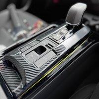 Carbon Fiber Interior Center Console Gear Shift Panel Cover Trims Accessories For 2023 2024 2025 Toyota Prius