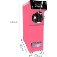 Small Single Head Soft Ice Cream Machine 16L/H Automatic Ice Cream Maker Digital Display 220V/110V 1050W