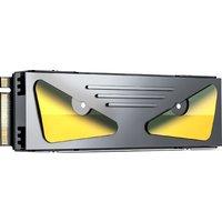 JEYI M.2 2280 SSD Heatsink with Cooling Eyes-Aluminum Cooler 10MM Ultra-Thin Design for PC/PS5 High-Speed Heat Dissipation