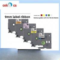 CEKACA Printer Part for Brother Label Machine Ribbon 6mm 9mm Adhesive Label TZC-121 TZC-221 TZC-421 TZC-521 TZC-621 TZC-721