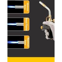 DIY Gas Burner MAPP Propane Gas Welding TorchesPlumbing Blow Torch Soldering TooBrass Flame Gun Brazing Quick FireSolder Burner