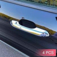 Chrome Car Door Handle Cover Trims Protector For Ford 2020-2024 Explorer Accessories 2021 2022 2023 With Keyless Entry