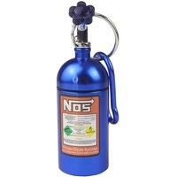 10cm Outdoor NOS Bottle Style Key Chain Car Ashtray Metal Car Ashtray High Quality Aluminium Keychain Bag Pendant