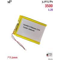 3.7v Polymer 715263 With 1.25 Plug For RG35XX R36S Pda Tablet Digital Products mobile phones handheld game consoles batteries