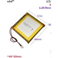 3.7V Lipo Battery 3000mAh Pure cobalt cell with Molex 1.25 For Intelligent lock GPS Power Bank E-Book PAD Tablet 104443