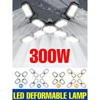 300W LED Light Bulb E27/E26 Garage Lamp AC220V Foldable Deformation Spotlight 110V For Home Basement Warehouse Workshop Lighting