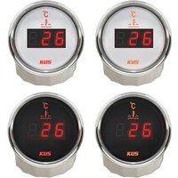 KUS Auto Digital Water Temp Gauges 287.4-22.4ohm Input Signal Marine Water Temperature Meters 12/24V for Boat Car 25-120Degree