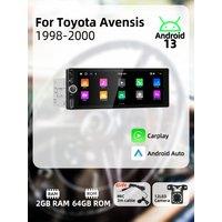 Carplay Android Auto 1 Din Radio Android for Toyota Avensis 1998-2000 6.86" Screen Car Multimedia Head Unit GPS BT WIFI