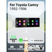 Carplay Android Auto Android Car Multimedia 1 Din Radio for Toyota Camry 1992-1996 6.86" Screen Stereo Head Unit Autoradio