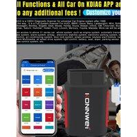 Car OBD2 Diagnostic Scanner Tool Code Reader Battery Match Reset ECU Coding Full System for IOS PK Thinkdiag ELM327