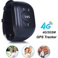 Mini GPS Tracker Bracelet V48 Kids Elder 4G 2G Smart Locator Fall Detection Alert SOS Button Emergency Call Waterproof Tracker