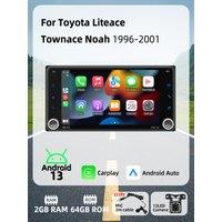7 Screen Stereo GPS Navigation Carplay Android Car Multimedia 2Din Car Radio for Toyota Liteace Townace Town Ace Noah 1996-2001