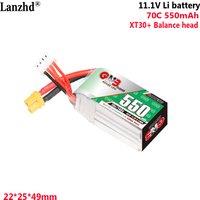 100% NEW 550mAh 3S 11.1V 70C With XT30 For remote control AI intelligent confrontation toy car model FPV lithium battery