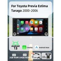 Car Radio for Toyota Previa Estima Tarago 2000-2006 7 Screen Stereo Head Unit Carplay Android Auto Android Car Multimedia 2Din