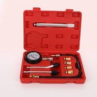 Dual Mode Pressure Gauge Test Kit Automotive& Motorcycle Cylinder Compression Tester Set with Adapters Multi-Purpose Repair Tool